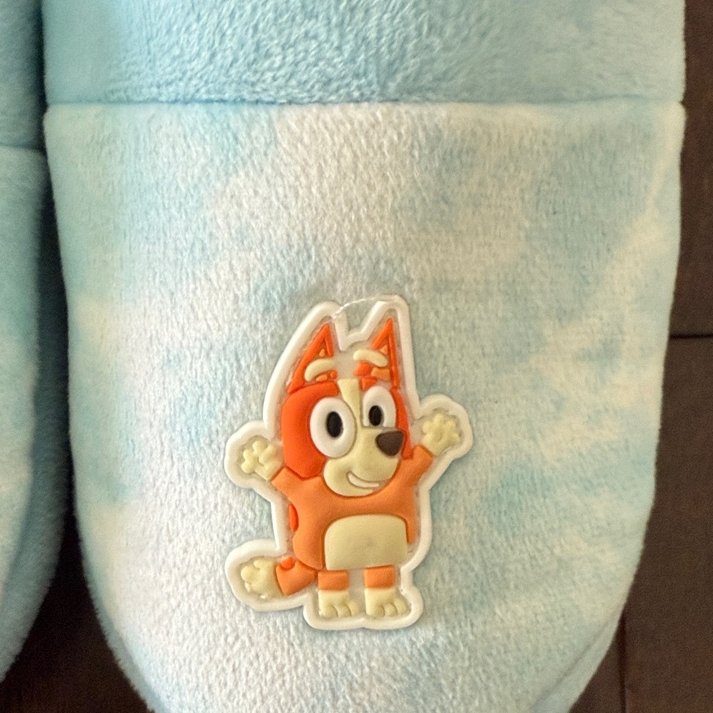 Toddler Bingo and Bluey Blue Slippers! Worn one time! Size 11/12 - Picture 3 of 9